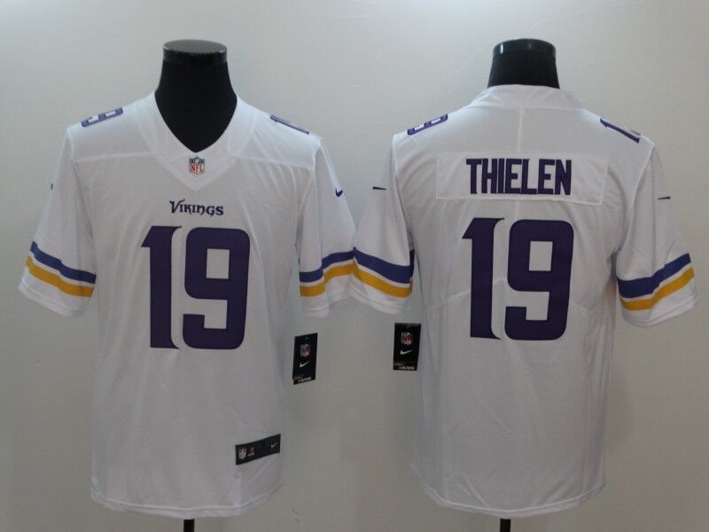 Men's Nike Minnesota Vikings #19 Adam Thielen White Vapor Untouchable Limited Stitched NFL Jersey